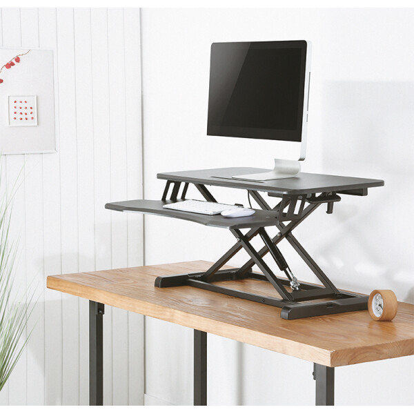 LogiLink Sitz-Steh Workstation für 1 Monitor, schwarz