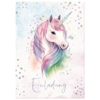 Häfft Einladungskarte "Einhorn", DIN A6,...