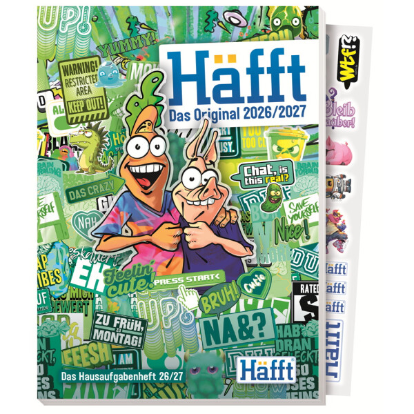 H&auml;fft Hausaufgabenheft Das Original "Stickermania", 26 27