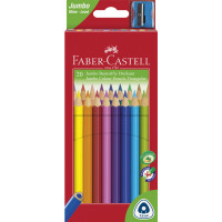FABER-CASTELL Dreikant-Buntstifte Jumbo, 30er Etui
