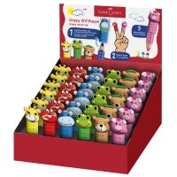 FABER-CASTELL Stiftkappen Grippy, 36er Thekendisplay