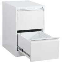 phoenix Aktenschrank FC1002GRK, 2 Schubladen, hellgrau rot