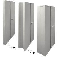 phoenix Aktenschrank SCF1491GGK, faltbar, hellgrau