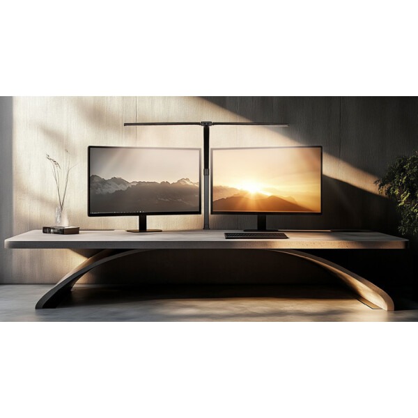 Hansa LED-Tischleuchte "Nova", mit Klemme, schwarz