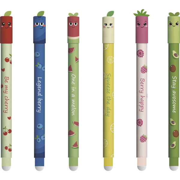EBERHARD FABER Gelschreiber Fruity Erase it!, 72er Display