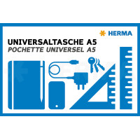 HERMA Reißverschlusstasche "Mesh Bags", 230 x 110 mm, gelb