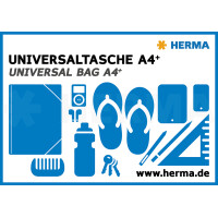 HERMA Reißverschlusstasche "Mesh Bags", 230 x 110 mm, gelb