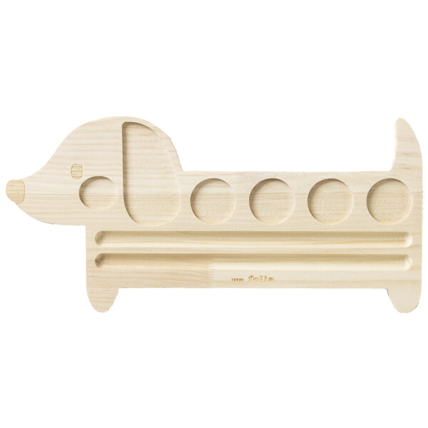 folia Perlenbrett SAUSAGE DOG, Kiefernholz