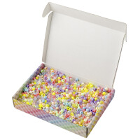 folia Kunstoffperlen-Mix PASTEL Jumbobox, 500 g