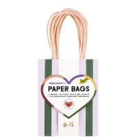 folia Papier-Tragetaschen "STRIPES GLOW UP",...