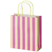 folia Papier-Tragetaschen "STRIPES NEON", Größe: M