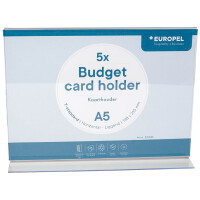 EUROPEL Tischaufsteller Budget, DIN A5 quer, gerade