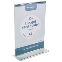 EUROPEL Tischaufsteller Budget, DIN A6 hoch, gerade