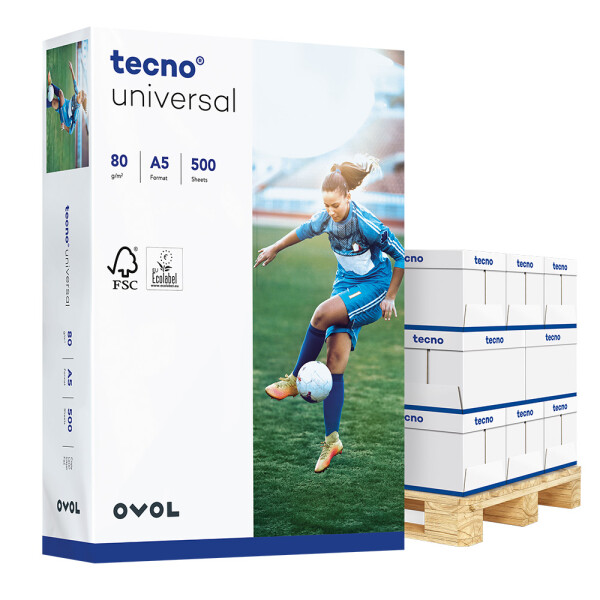 TECNO Universal Businesspapier A5 80g - 1/2 Palette (100.000 Blatt)
