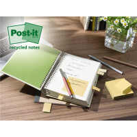 Post-it Haftnotizen Recycling notes, 51 x 38 mm, gelb