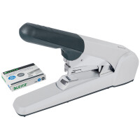 LEITZ Blockheftgerät 5552, Heftleistung: 60 Blatt, silber