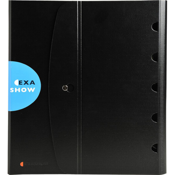 EXACOMPTA Tisch-Flipchart EXASHOW, A4 quer, PP, schwarz