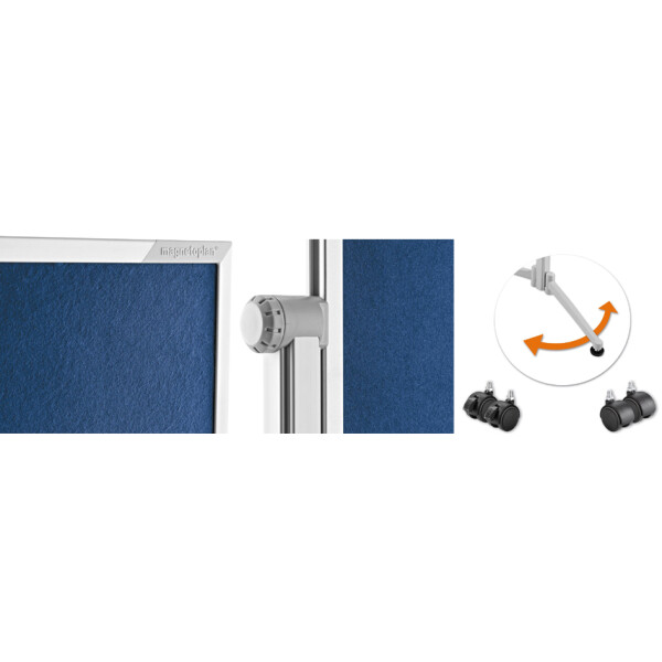 magnetoplan Moderationstafel, (B)1.200 x (H)1.500 mm, weiß