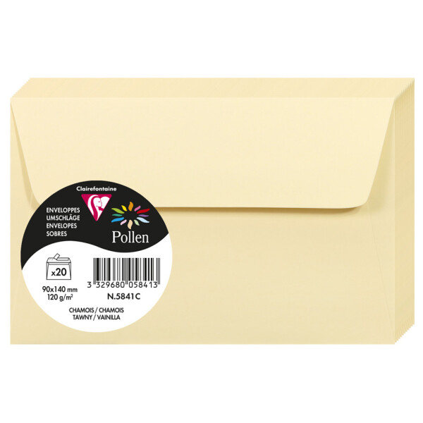 Pollen by Clairefontaine Briefumschlag 90x140 mm, perlmutt-