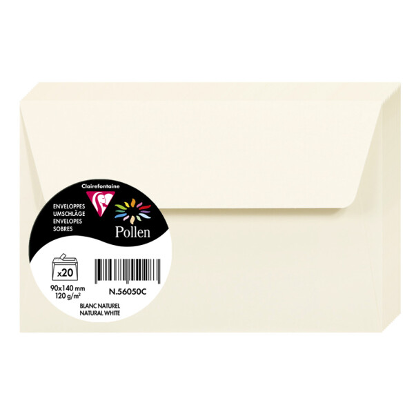 Pollen by Clairefontaine Briefumschlag 90x140 mm, perlmutt-