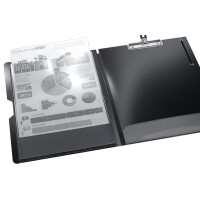 Oxford Schreibmappe, aus PP, grau