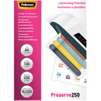 Fellowes Laminierfolientasche, DIN A6, glänzend, 250...
