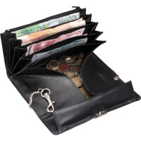 Alassio Kellnerbörse, aus Nappa-Leder, schwarz