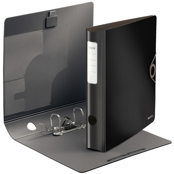 LEITZ Ordner Active Solid, 180 Grad, 82 mm, schwarz