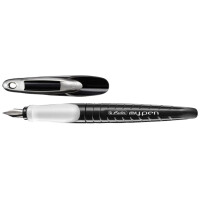 herlitz Füllhalter my.pen, Federbreite: M, weiß schwarz
