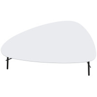 PAPERFLOW Beistelltisch LAZY, (B)605 x (T)500 mm, weiß