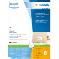 HERMA PREMIUM Universal-Etiketten, 105 x 148 mm, weiß