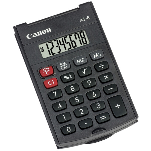 Canon Taschenrechner AS-8, Batteriebetrieb