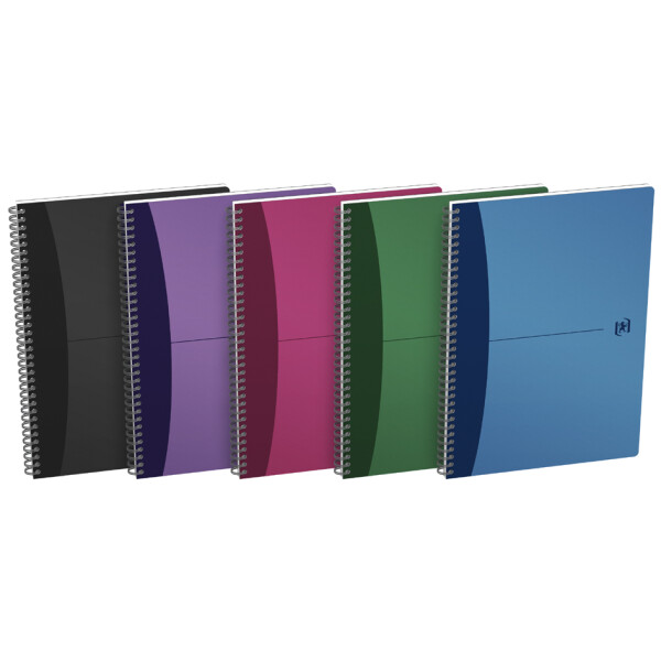 Oxford Office Spiralbuch, DIN A4, liniert, 90 Blatt