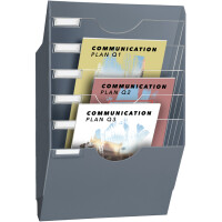 CEP Wandprospekthalter ReCeption, DIN A4, 6 Fächer,...