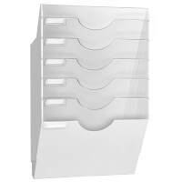 CEP Wandprospekthalter ReCeption, DIN A4, 6 Fächer,...