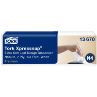 TORK Xpressnap Spender-Servietten, 213 x 330 mm, weiß