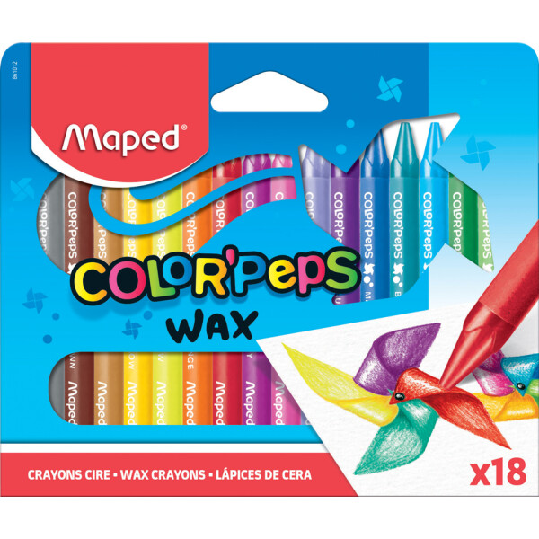 Maped Wachsmalstift COLORPEPS WAX, 12er Kartonetui