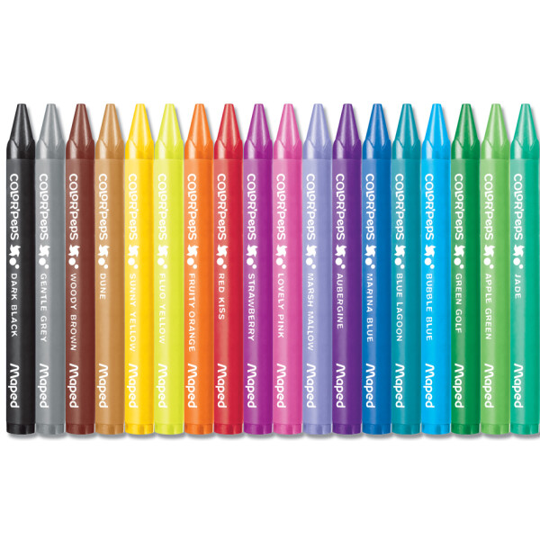 Maped Wachsmalstift COLORPEPS WAX, 12er Kartonetui