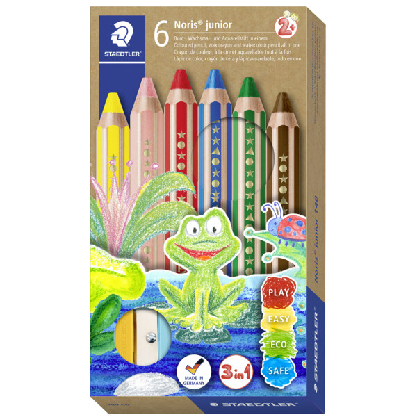 STAEDTLER Hexagonal-Buntstift Noris junior, 18er Kartonetui