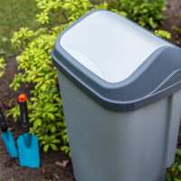 keeeper Abfalleimer "swantje", 50 Liter, graphite silber