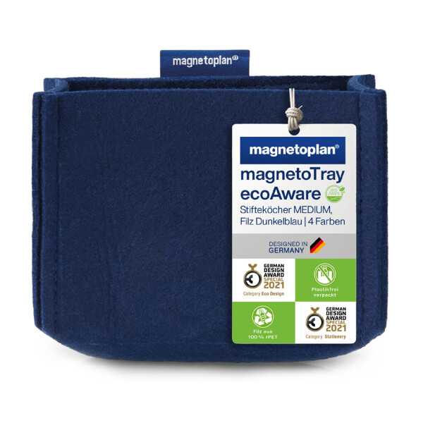 magnetoplan Stifteköcher magnetoTray, medium, blau