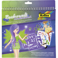 folia Schablonenbuch "Zauberwelt", groß