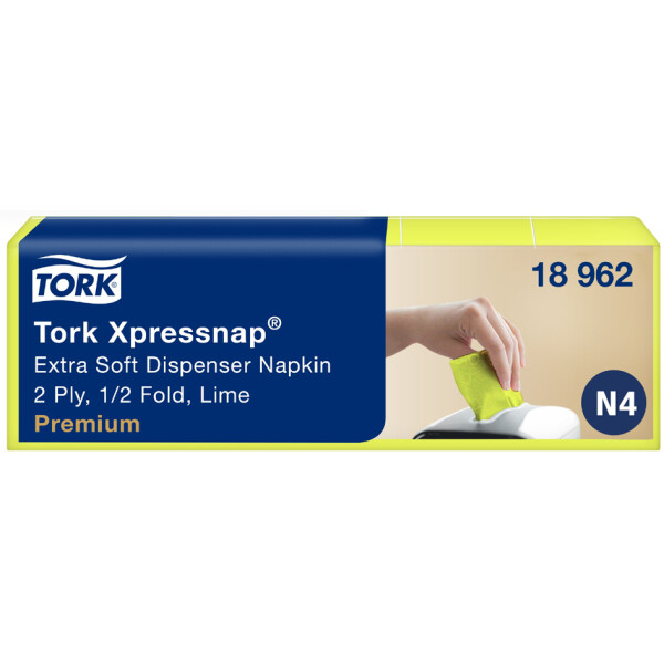 TORK Xpressnap Spender-Servietten, 213 x 165 mm, limone