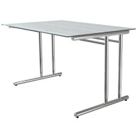 kerkmann Schreibtisch ARTLINE, (B)1.600 mm, mit Glasplatte