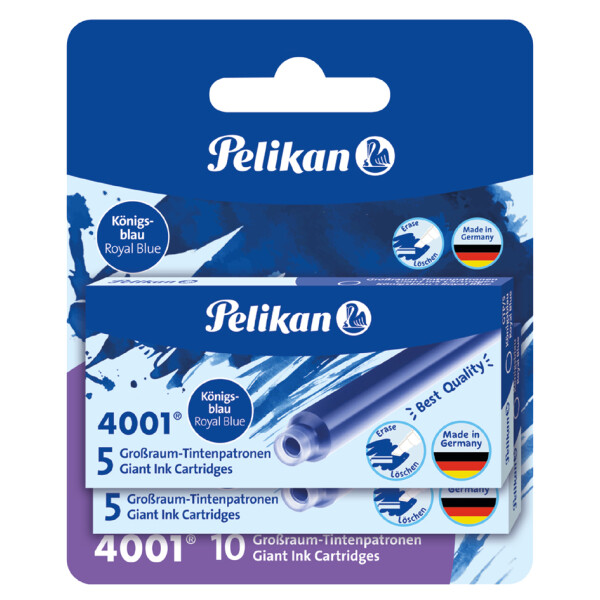 Pelikan Großraum-Tintenpatronen 4001 GTP 5, königsblau