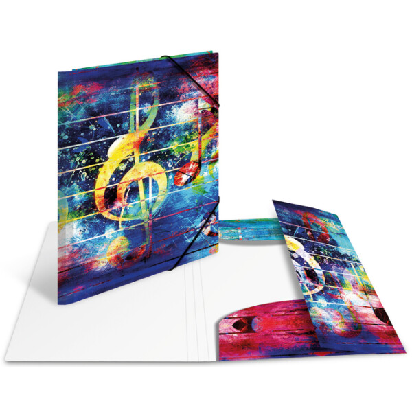 HERMA Eckspannermappe "Artline", PP, DIN A4, Music