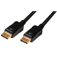 LogiLink Aktives DisplayPort Anschlusskabel, schwarz, 15 m