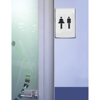 PAPERFLOW Beschilderungssystem "Cinatur", DIN A6, alu-grau