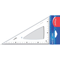 Maped Zeichendreieck Cristal 45 Grad, Hypotenuse: 210 mm