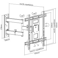 LogiLink TV-Wandhalterung Full Motion, für 81,28 -...